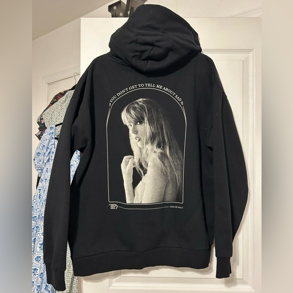 Taylor Swift TTPD You Don’t Get To Tell Me About Sad Black Hoodie - Picture 2 of 3